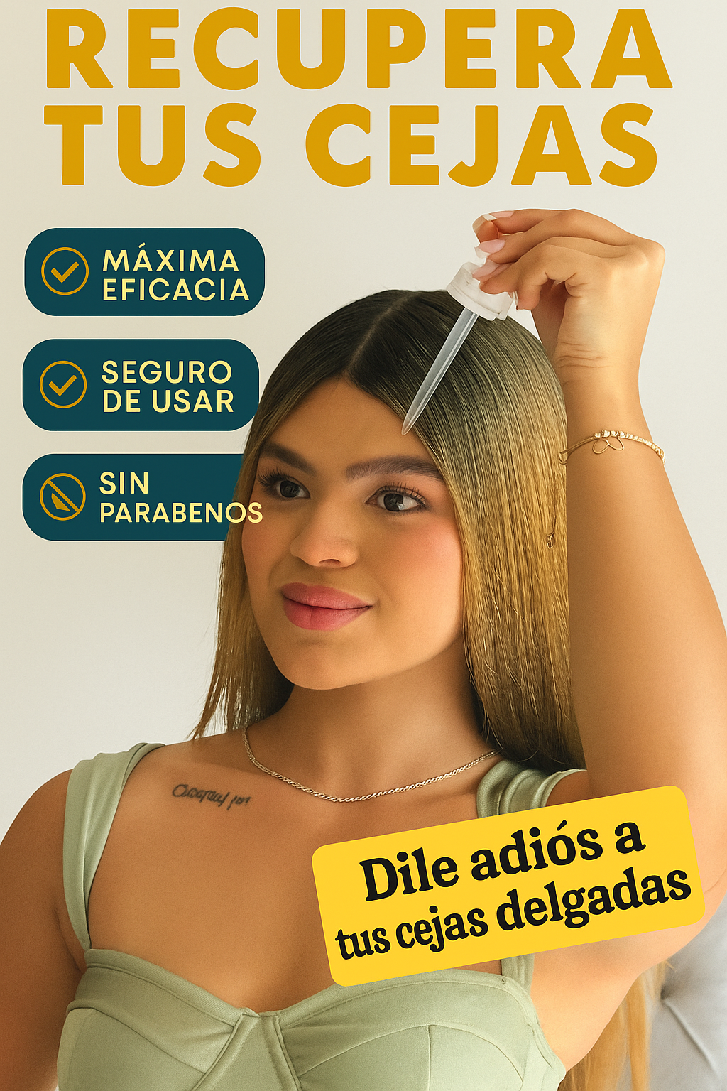 Minoxidil + Dermarroller para Cejas – Detén la Caída y Recupera la Forma de tus Cejas desde la Raíz