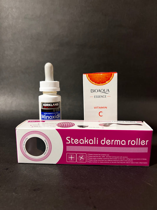 Combo 5% - Minoxidil + Shampoo + Vitamina C Gratis