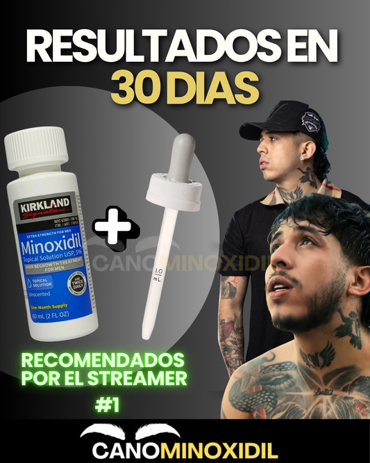 Minoxidil y Gotero Original – Más barba, más cabello, más confianza en ti mismo